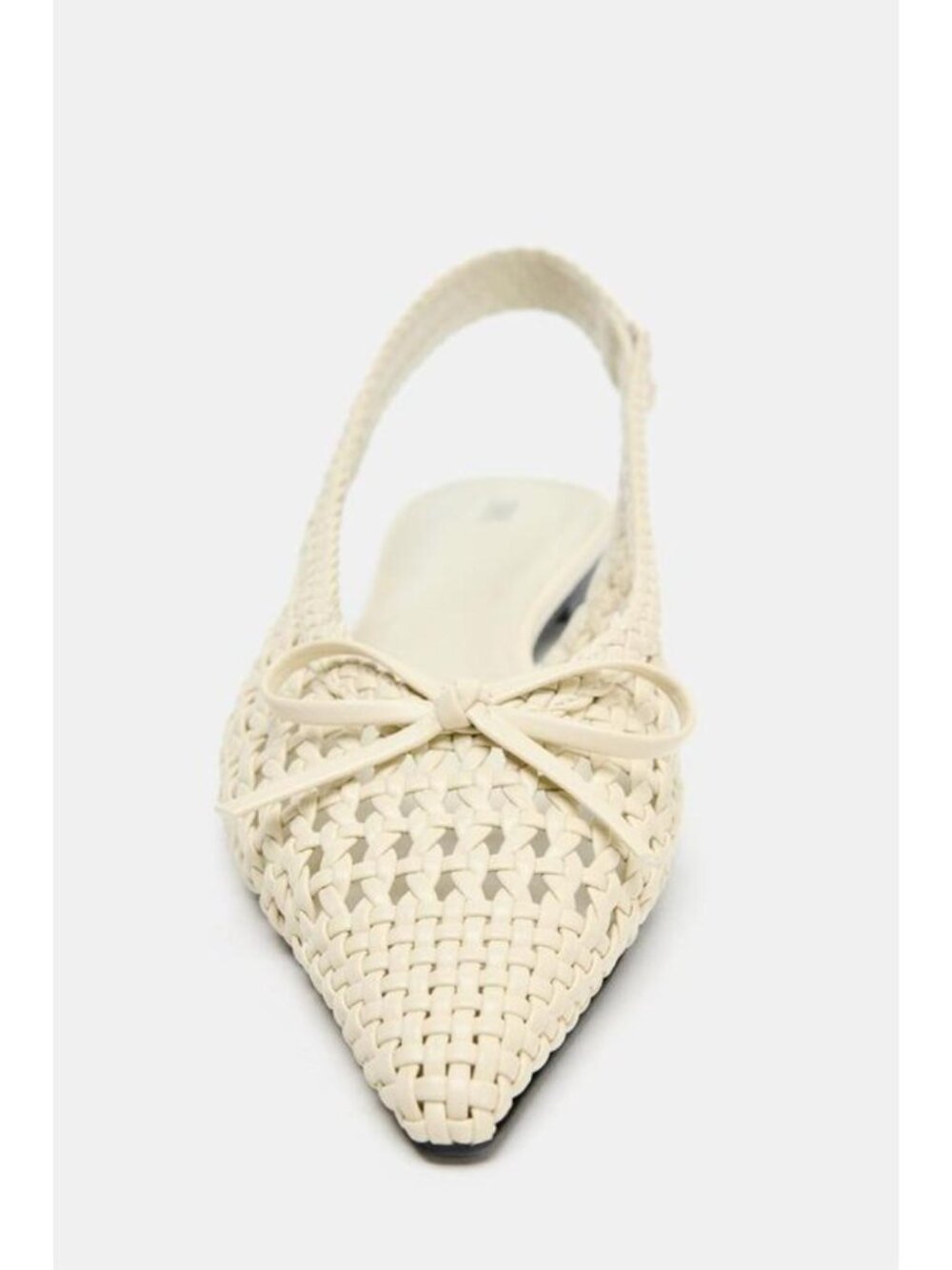 ZARA BRAIDED EFFECT FLAT SHOES - Picture 3 of 4
